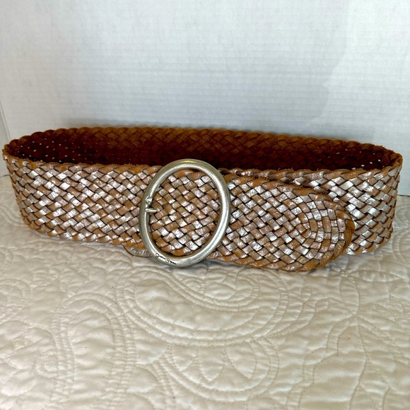 Jessica Simpson Wide Belt - Distressed Leather - Picture 1 of 12